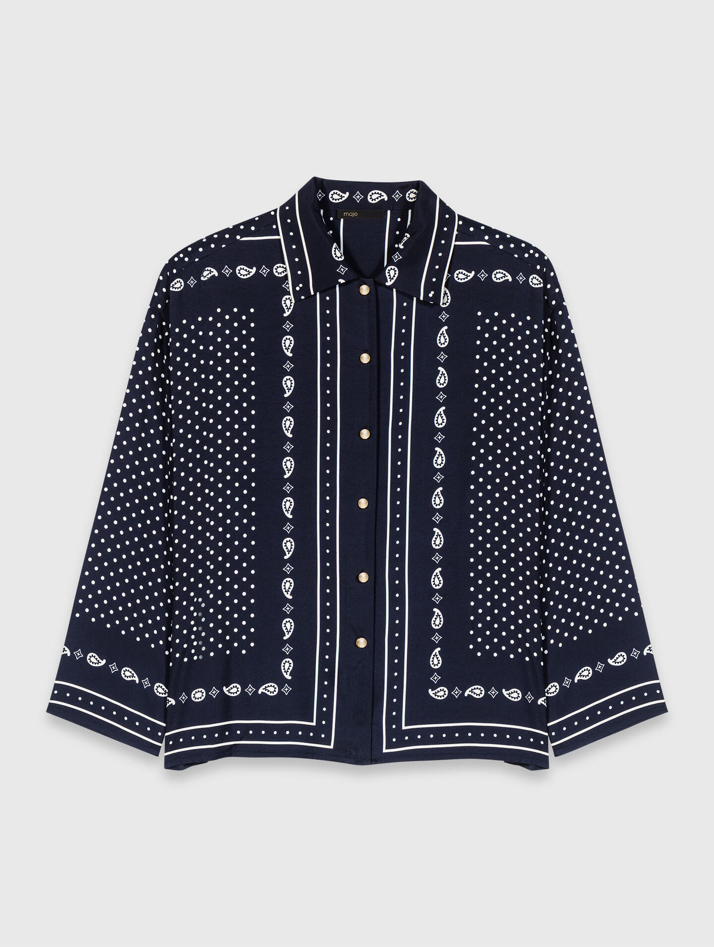 Camicia fluida con stampa